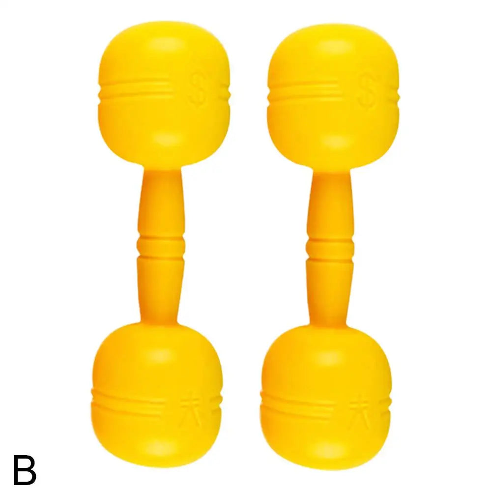 Plastic Dumbbells Children'S Sports Fitness Dumbbells Children Dumbbells Toys Fitness Barbell Toddler Equipment Fitness D8B7