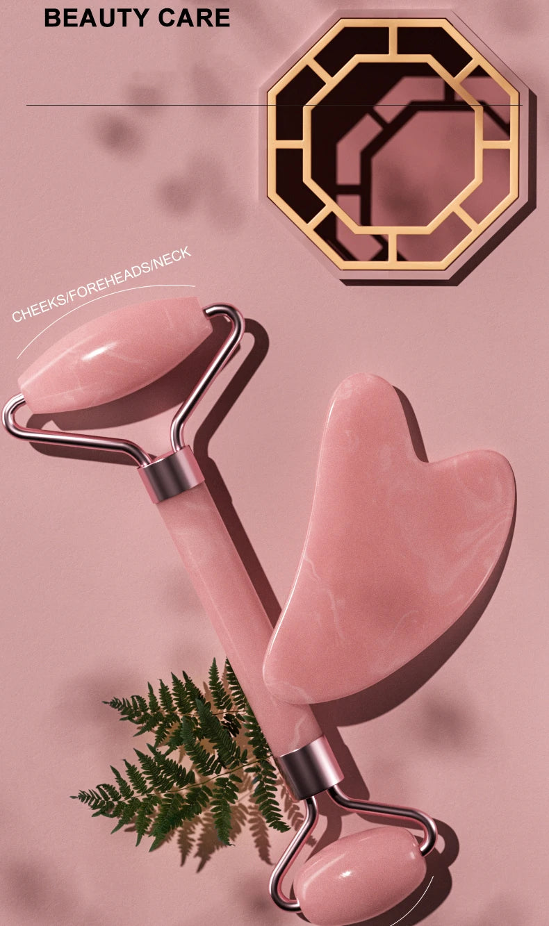 Rose Quartz Facial Roller