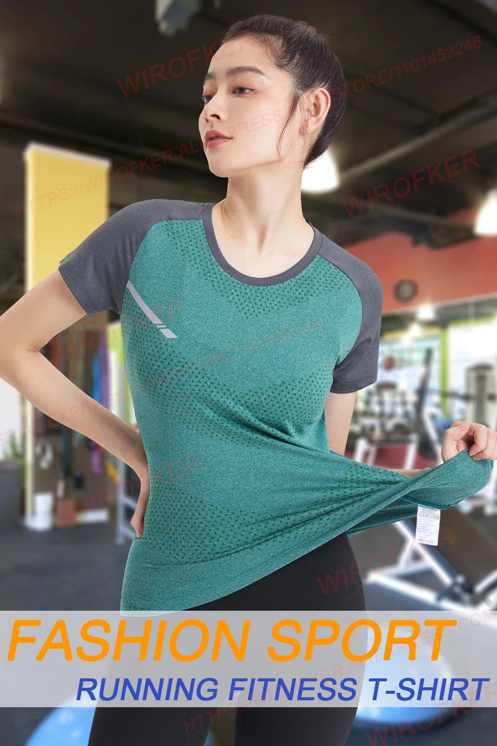 Fitness Women Shirts Quick Dry Yoga Sport T Shirt Gym Running Sportswear Tops Short Sleeve Training Blouses Jersey Jogging Tee