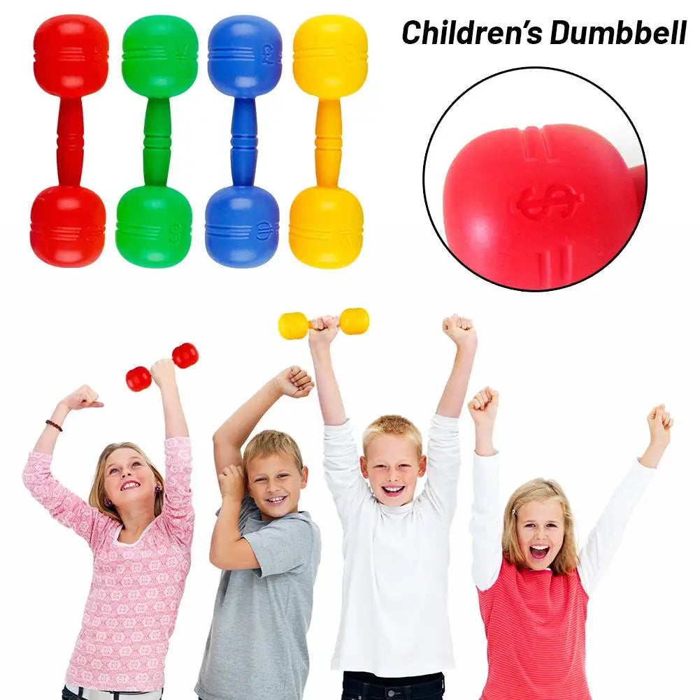 Plastic Dumbbells Children'S Sports Fitness Dumbbells Children Dumbbells Toys Fitness Barbell Toddler Equipment Fitness D8B7