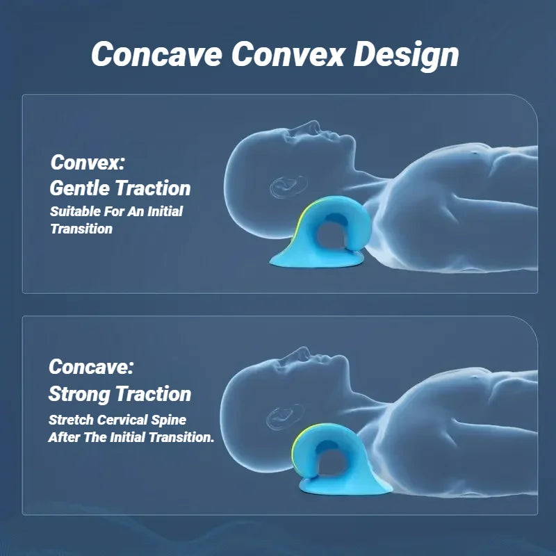 Neck Shoulder Stretcher Relaxer Cervical Spine Stretch Muscle Relaxation Traction Device Massage Pillow Correction Chiropractic