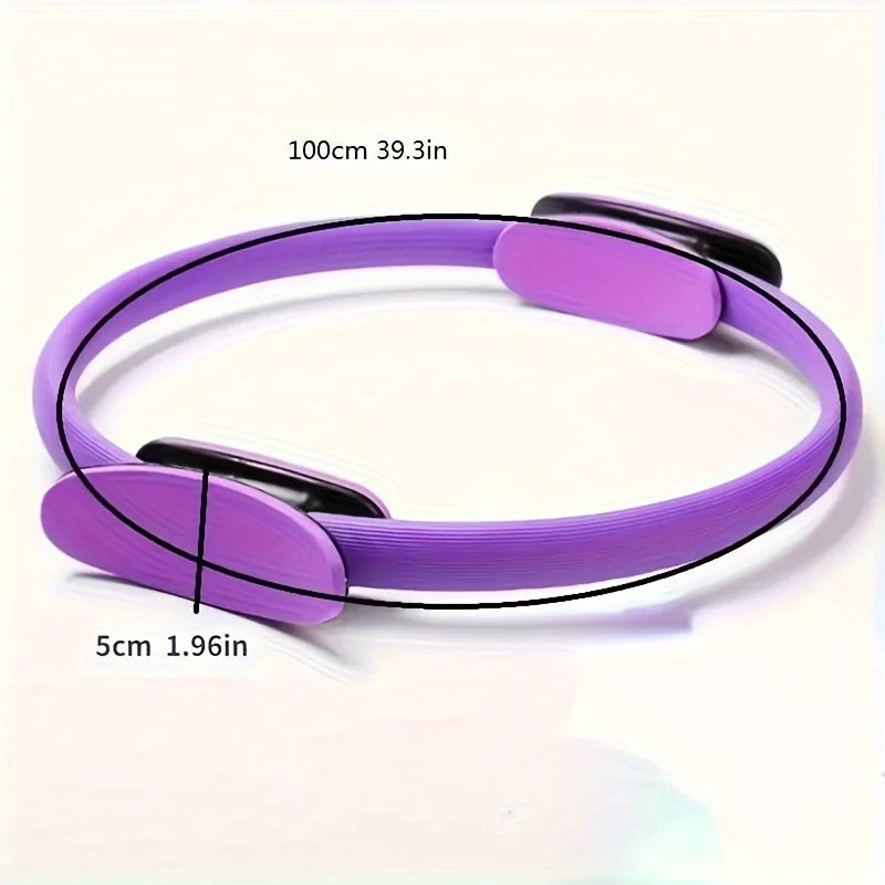 [Fitness Ring] Monochrome Fitness Ring | Yoga Pilates Ring for Home Exercise, Resistance Elastic Gym Workout, Body Stretch Ring