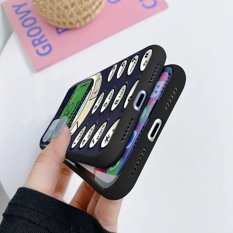 Funny Abstract Silicone Phone Case for IPhone 11 12 13 15 16 Pro Max Mini X XS MAX XR 14 Plus SE20 Soft Protection Covers Coque